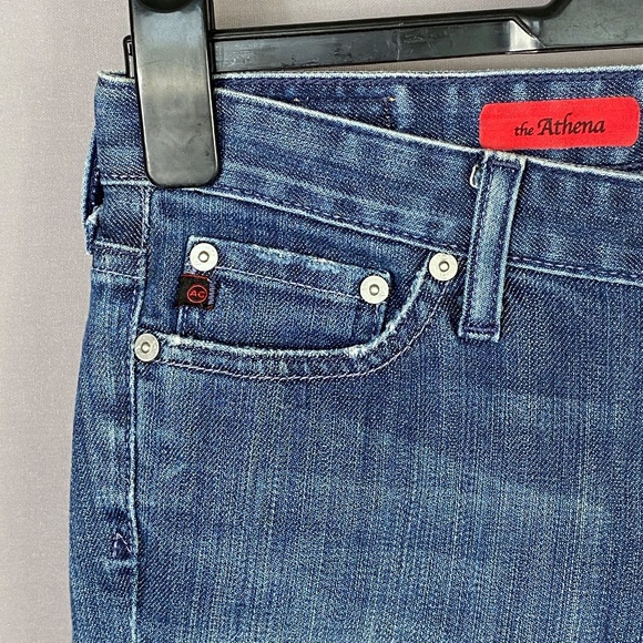Adriano Goldschmied AG The Athena Jeans Medium Wash Low Rise Capri Size … - Picture 2 of 9